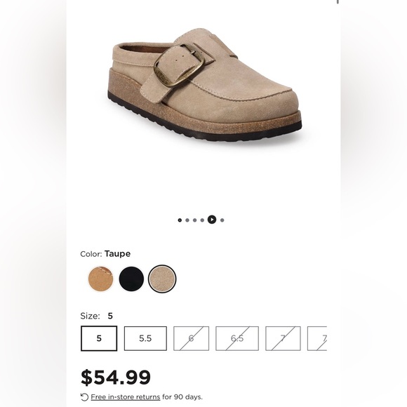 Women’s Sonoma Goods For Life Neesha Mule Clogs Taupe US Size 11 - Picture 10 of 10